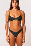 Joan Bottoms - Khaki Black Gingham