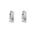 Hilton Square Huggie - Silver