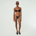 St.St Debbie Adjustable Strap Toweling Bottom Black