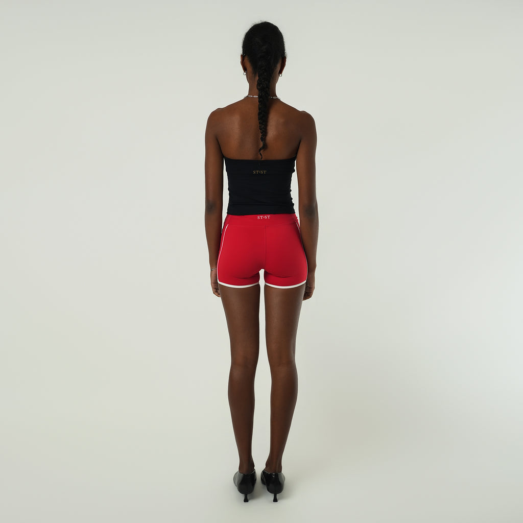 Pin Stripe Shorts - Red
