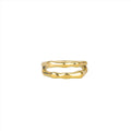 Aspen Double Wavy Ring - Gold