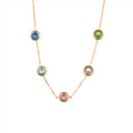 Serenade Bracelet with Rainbow Zircons - Gold