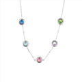 Serenade Bracelet with Rainbow Zircons - Silver