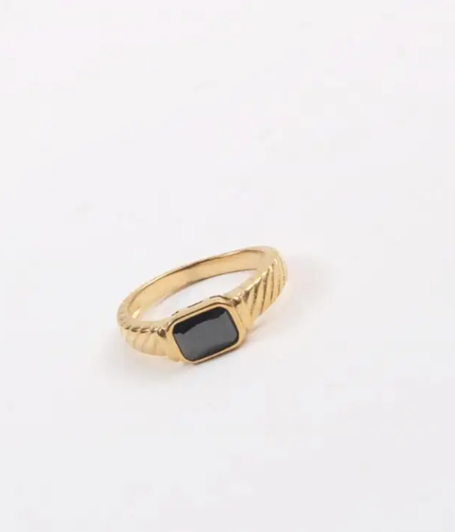 Black Zircon Ring