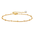 Ball Chain Anklet - Gold