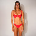St.St New Eco Signature Underwire Bikini Top Red