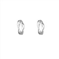 Celestia Twisted Hoop - Silver