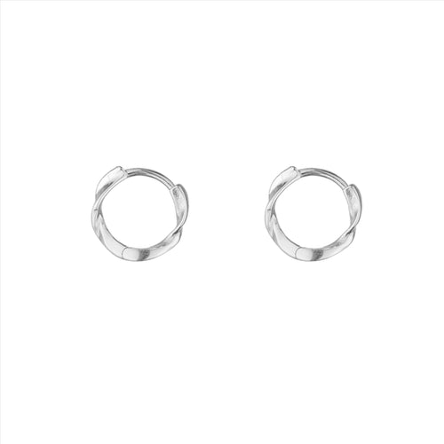 Celestia Twisted Hoop - Silver
