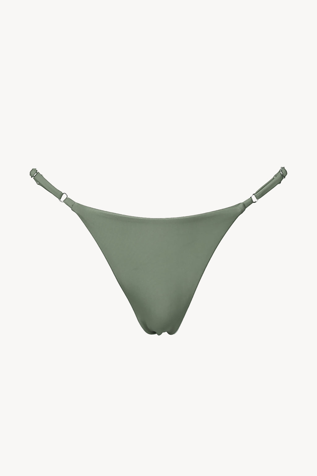 St.St Signature Eco Thong Bikini Bottom - Matte Olive Green