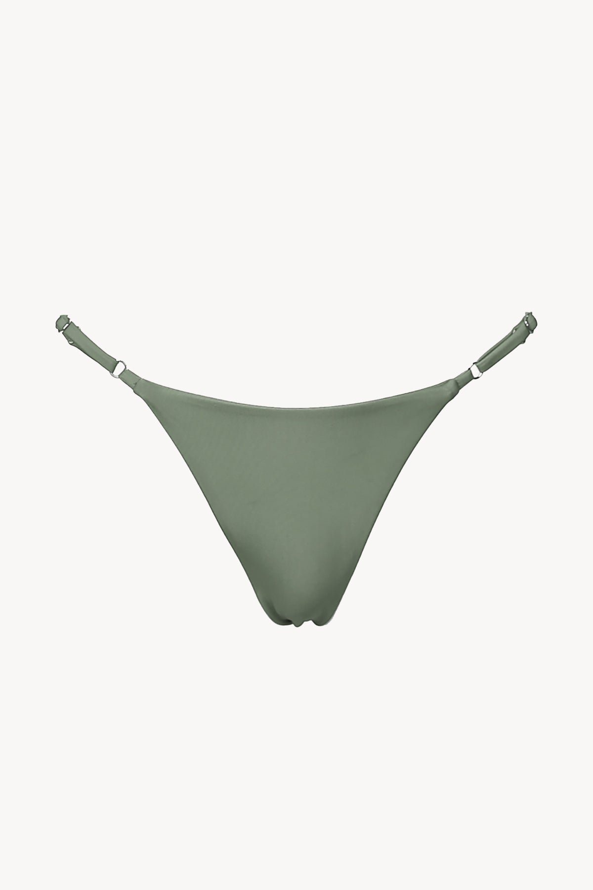 St.St Signature Eco Thong Bikini Bottom - Matte Olive Green