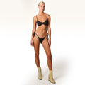 Debbie Top - Black Towelling