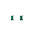 Emma Zircon Studs - Silver