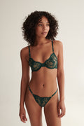 Nicolette Underwire Bra - Emerald