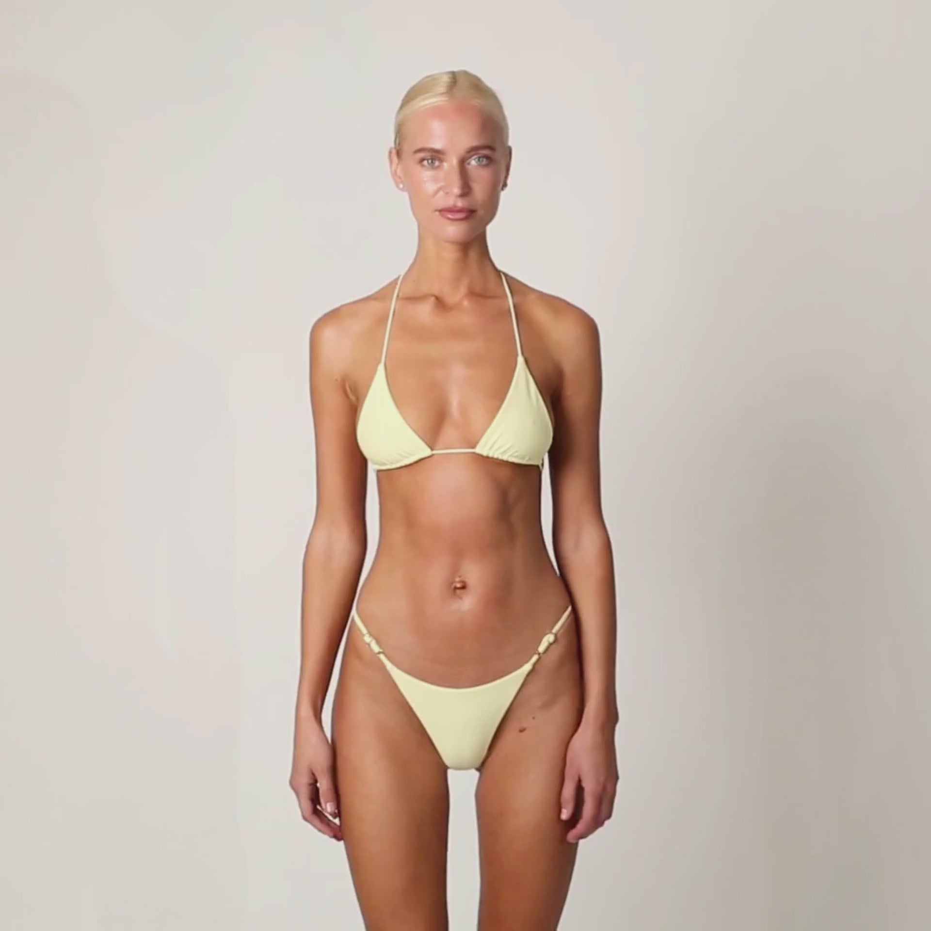 St.St Signature Eco Thong Bikini Bottom - Limoncello