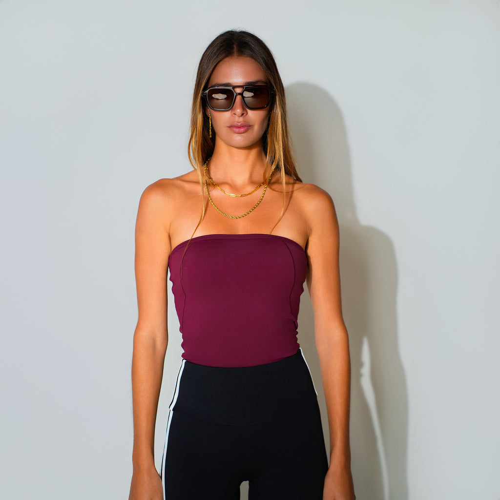 Bandeau Mid Top - Cherry
