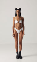 Crinkle Signature Bottoms - White